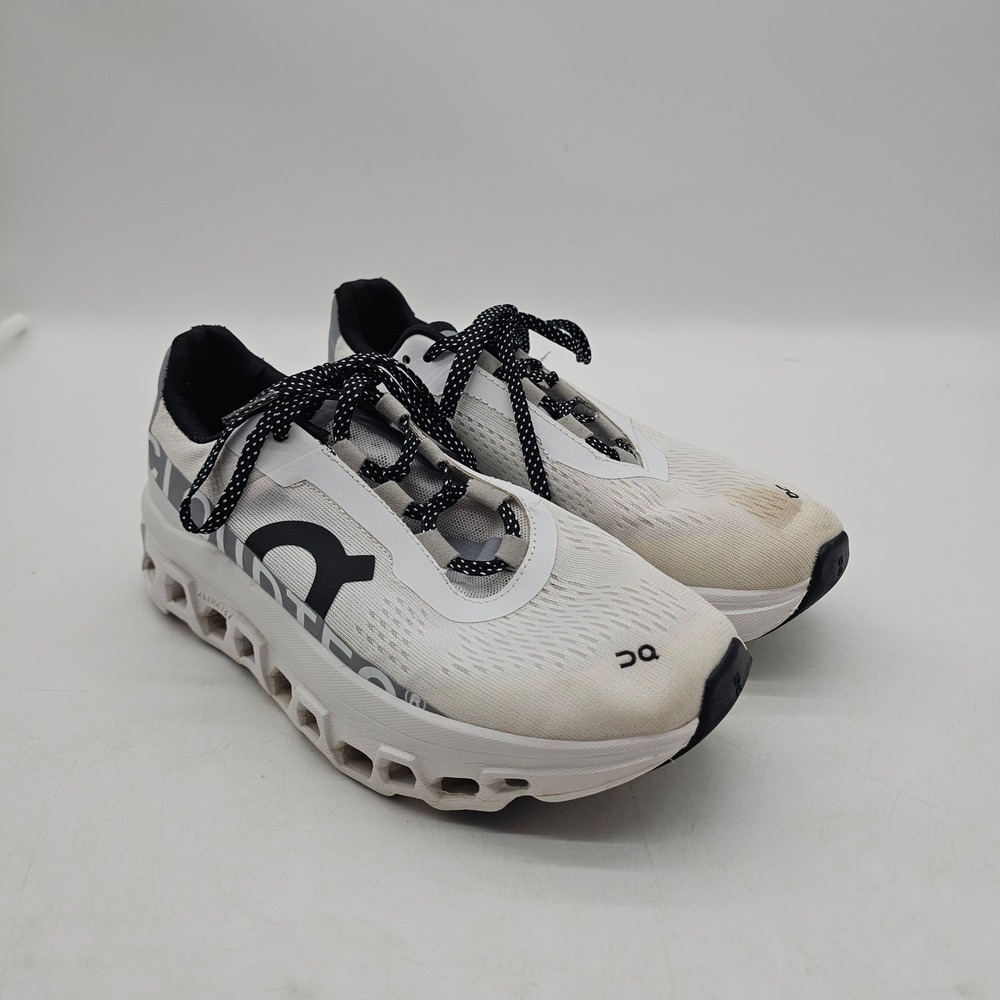 On cloud Cloudtec Performance Running Shoes Size US W8. White/ Gray/ Black.